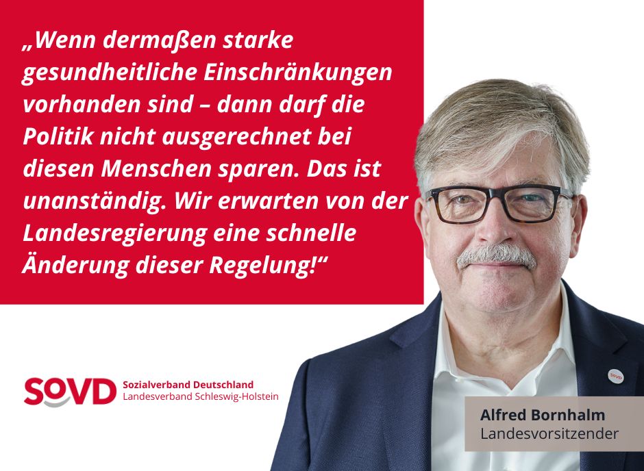 SoVD-Landesvorsitzender Alfred Bornhalm zum Landesblindengeld SoVD-Landesvorsitzender Alfred Bornhalm zum Landesblindengeld